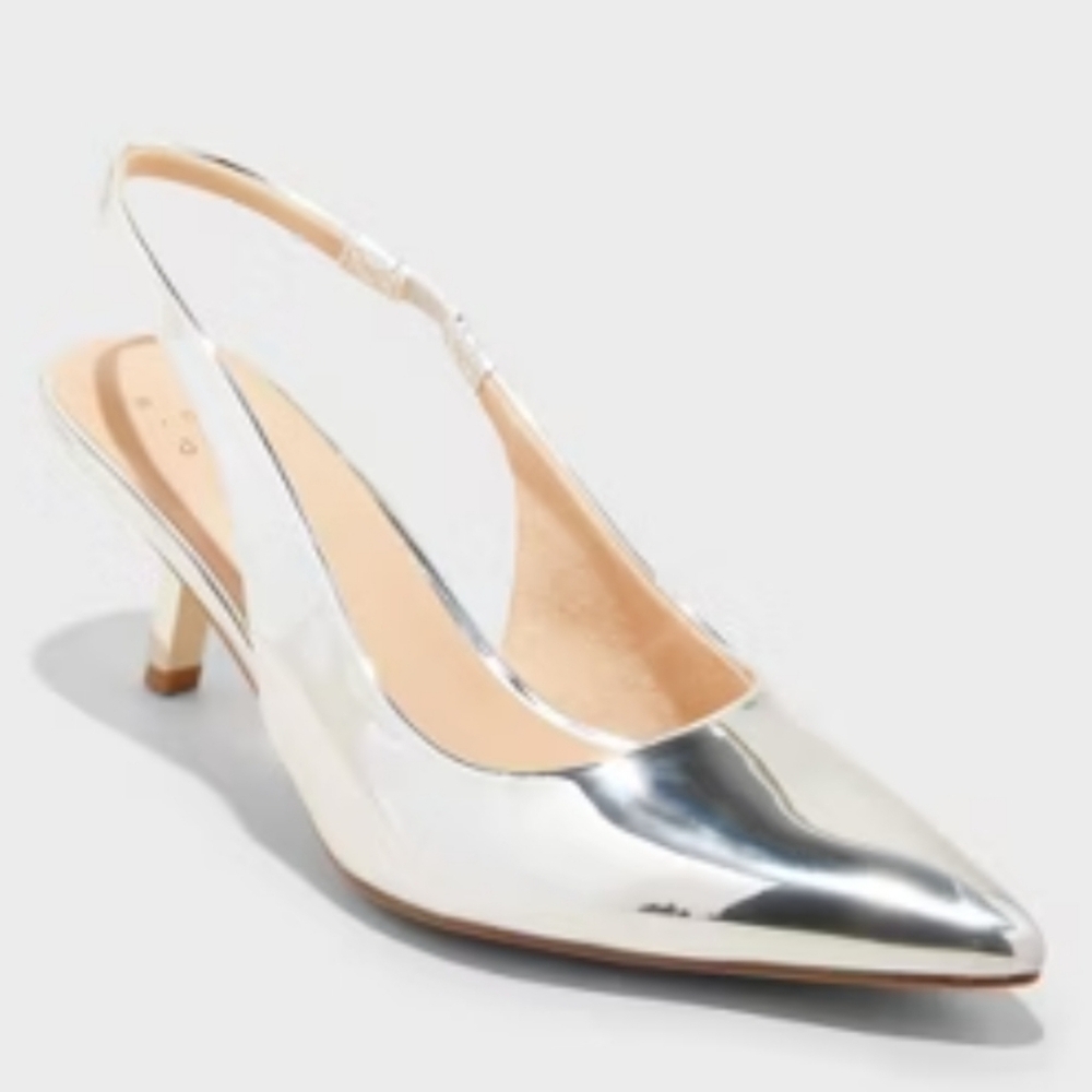 A New Day Aubrey Slingback Heels with Memory Foam Insole